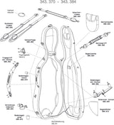 GEWA Cello case Idea Original Carbon 2.9 - String pocket (colour indic.)