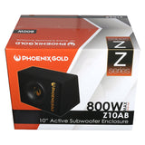 Subwoofer activo Phoenix Gold de 10" con cables y remote
