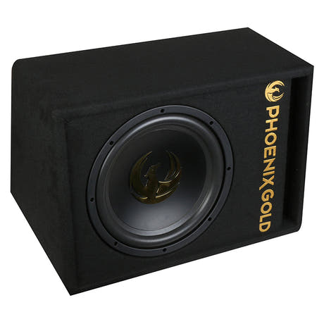 Subwoofer activo Phoenix Gold de 12" con cables y remote