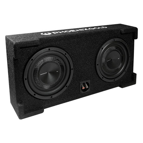 Phoenix Gold 2X8" 250 W RMS 2Ohm subwoofer pasivo box