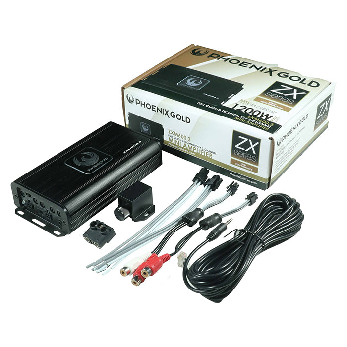 Phoenix Gold mini amplificador de 3 canales 2x75W - 350W RMS