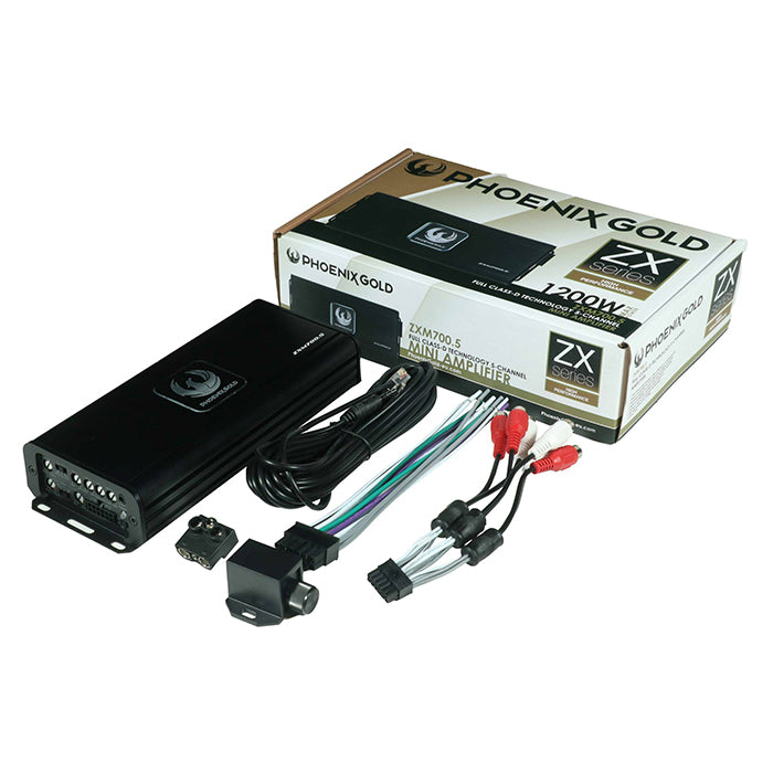 Mini amplificador Phoenix Gold de 5 canales, 700W