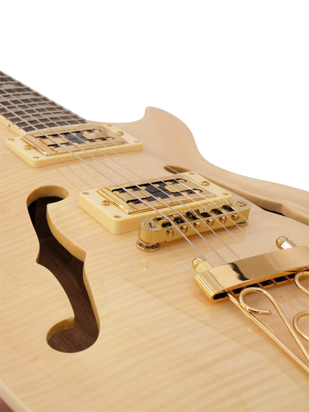 DiMavery LP-600 Electric Guitar, Natural Maple