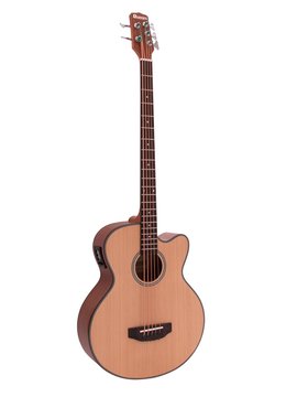 DiMavery AB-455 Bajo acústico, 5 cuerdas, Natural