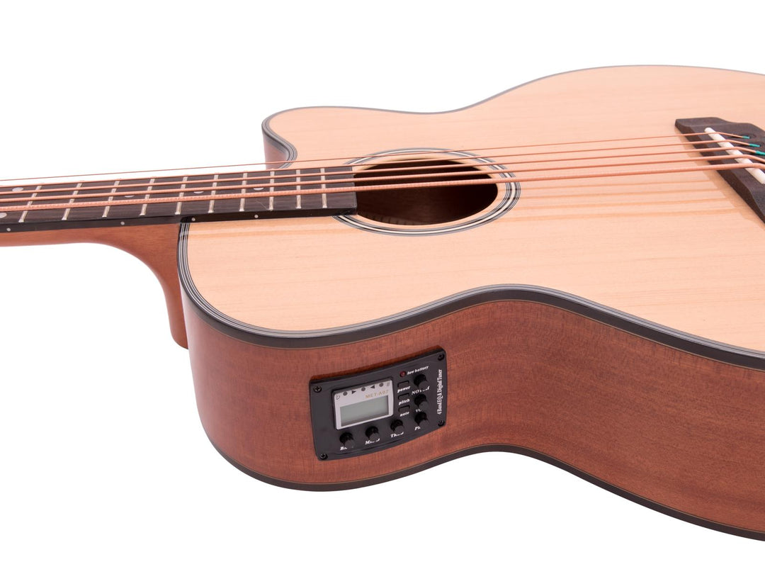 DiMavery AB-455 Bajo acústico, 5 cuerdas, Natural