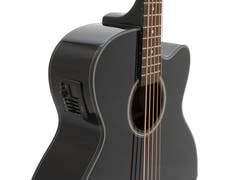 DiMavery AB-455 Bajo acústico, 5 cuerdas, Negro
