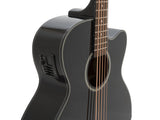 DiMavery AB-455 Bajo acústico, 5 cuerdas, Negro
