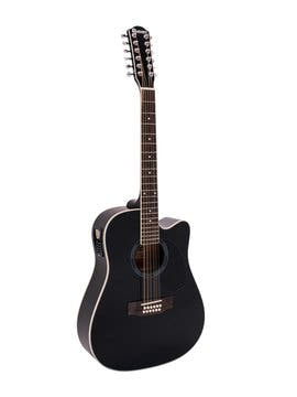DiMavery DR-612 Guitarra Western 12 cuerdas (Negra)