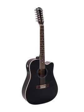 DiMavery DR-612 Western Guitar 12-string - Black