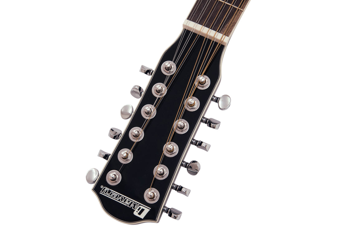 DiMavery DR-612 Guitarra Western 12 cuerdas (Negra)