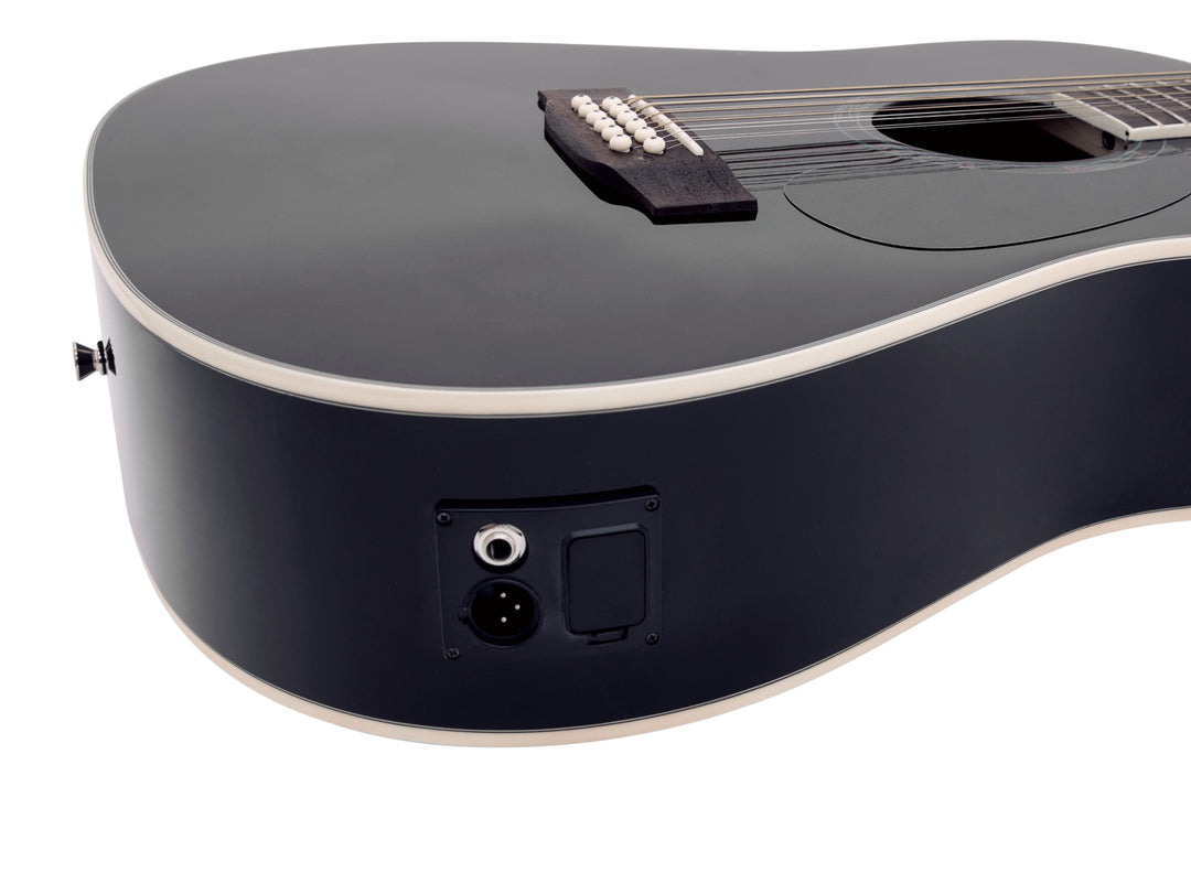 DiMavery DR-612 Guitarra Western 12 cuerdas (Negra)