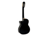 DiMavery CN-600E Guitarra clásica española (Negra)