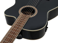 DiMavery CN-600E Guitarra clásica española (Negra)