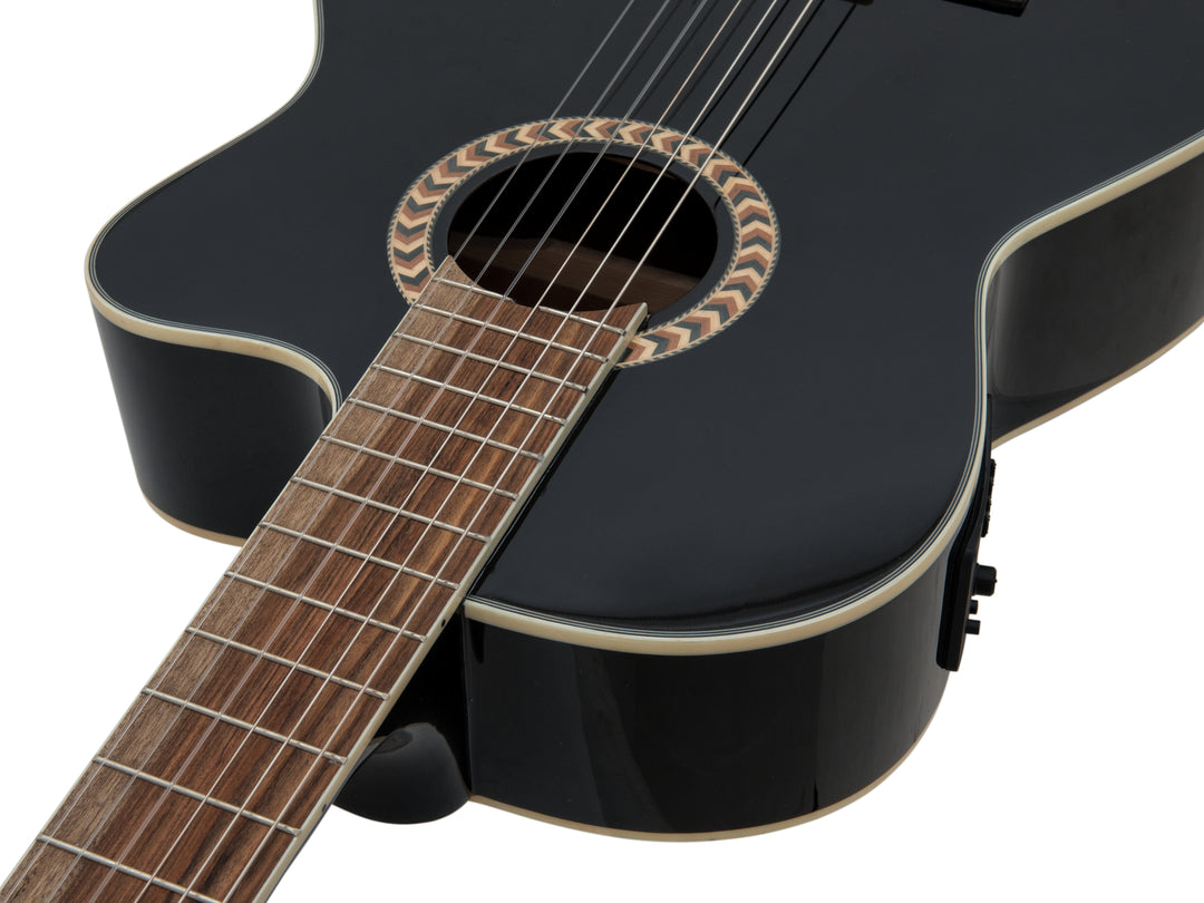 DiMavery CN-600E Guitarra clásica española (Negra)