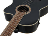 DiMavery CN-600E Guitarra clásica española (Negra)