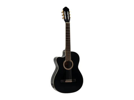 DiMavery CN-600L Guitarra clásica española (Negra)