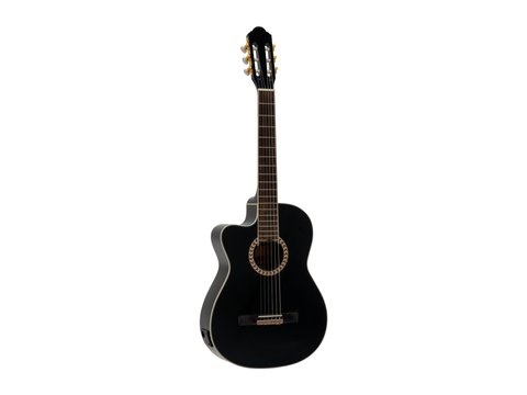 DiMavery CN-600L Guitarra clásica española (Negra)
