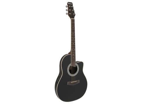DiMavery RB-300 Roundback Guitar - Black