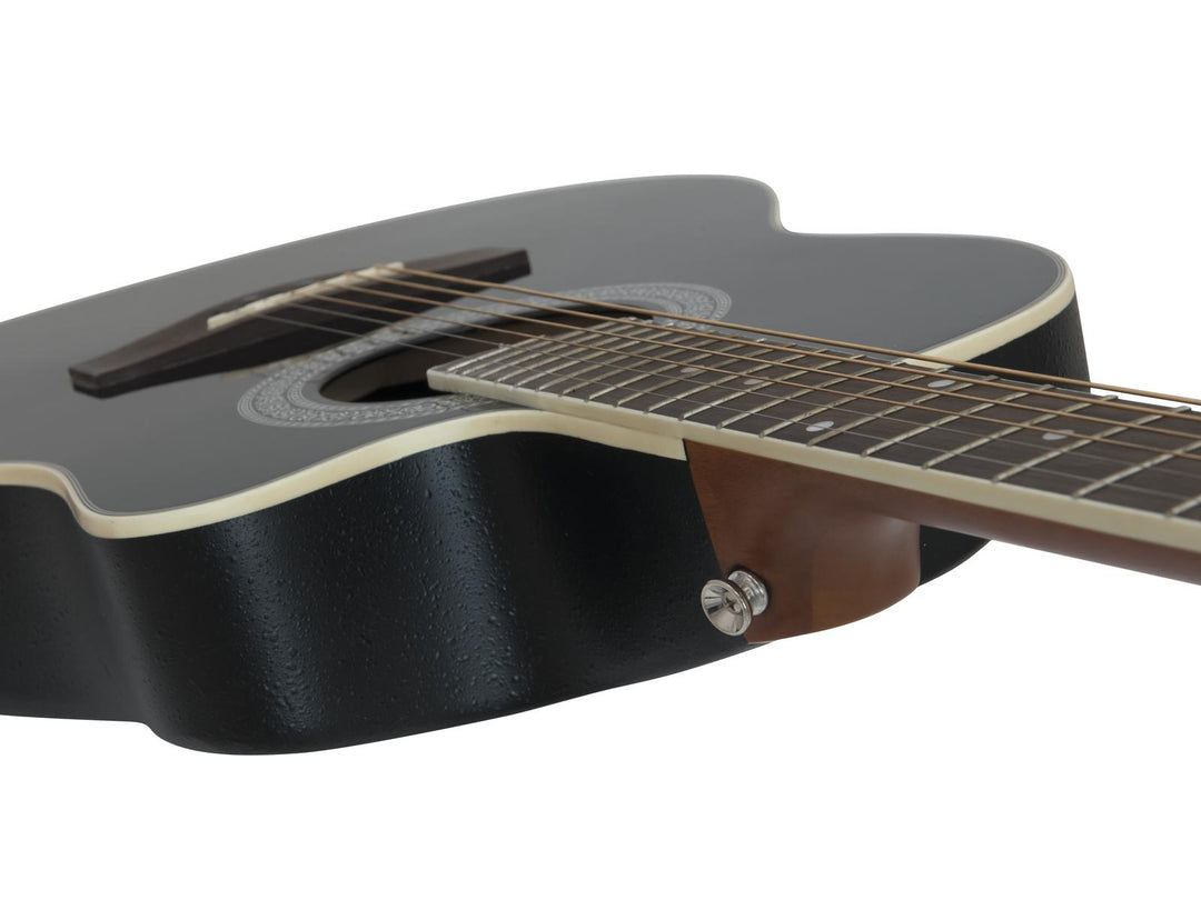 DiMavery RB-300 Guitarra Roundback (Negra)