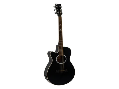 DiMavery AW-400 Guitarra Western LH (Negra)