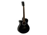 DiMavery AW-400 Guitarra Western LH (Negra)