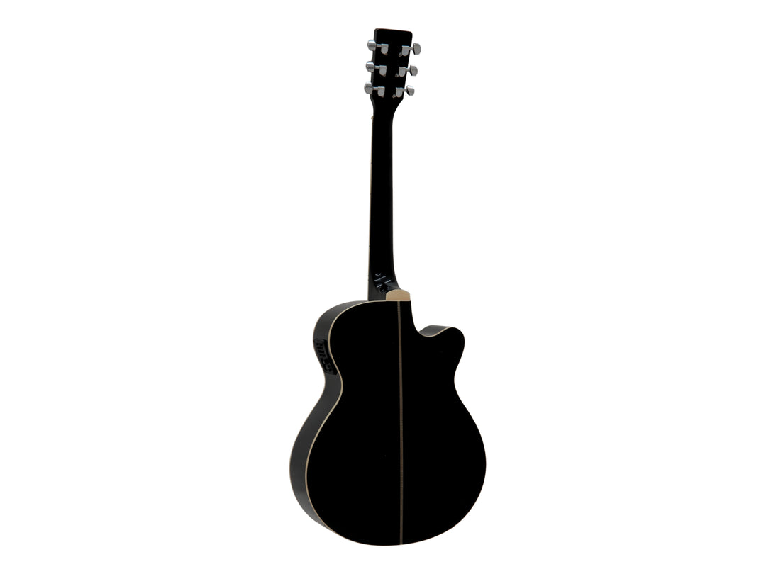 DiMavery AW-400 Guitarra Western LH (Negra)