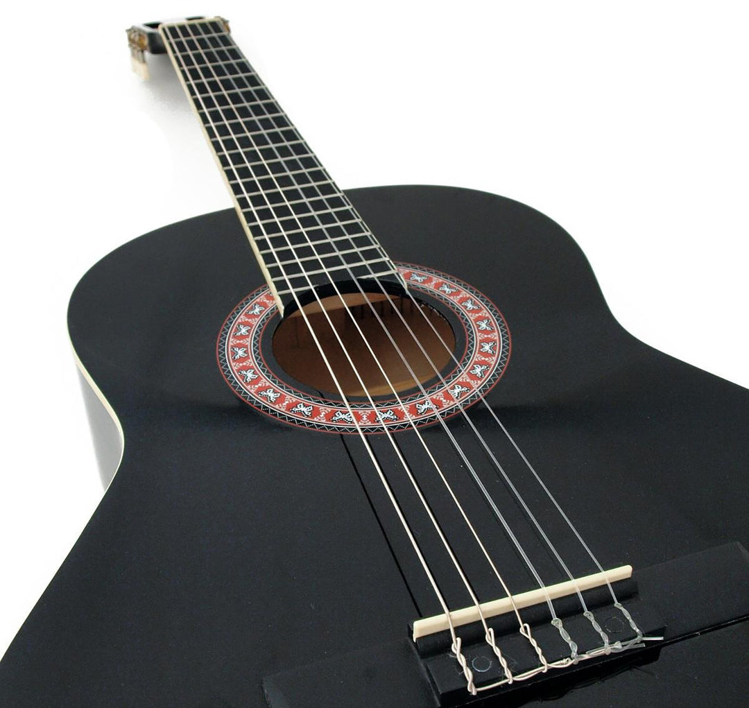 DiMavery AC-303 Guitarra clásica española 4/4 (Negra)
