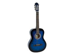 DiMavery AC-303 Guitarra clásica española (Azul burst)