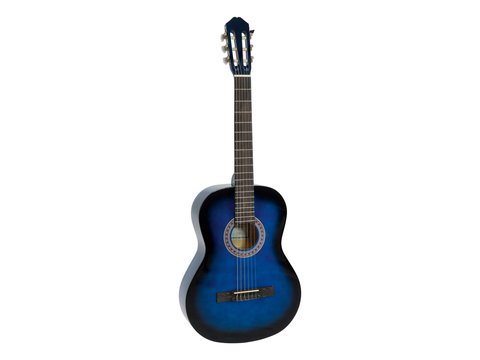 DiMavery AC-303 Guitarra clásica española (Azul burst)