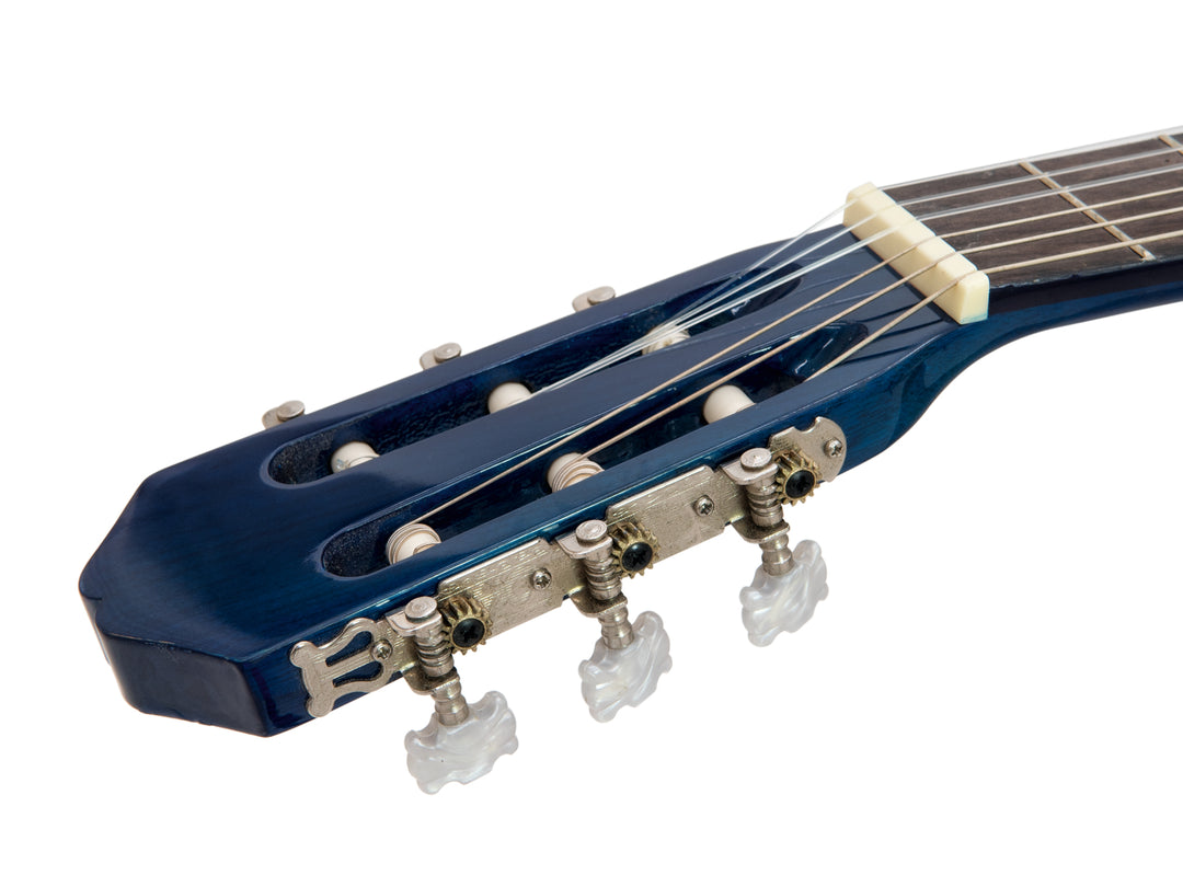 DiMavery AC-303 Guitarra clásica española (Azul burst)