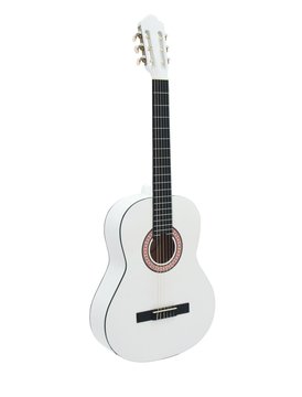 DiMavery AC-303 Guitarra clásica española (Blanca)