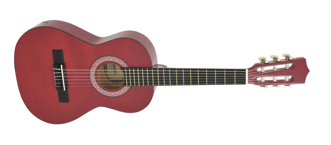 DiMavery AC-303 Guitarra clásica española 1/2 (Roja)