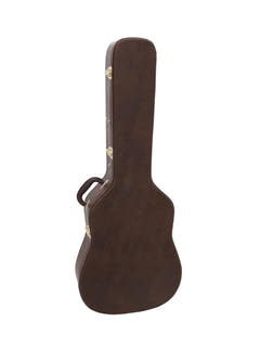 DiMavery Estuche rígido para guitarra Western, Marrón