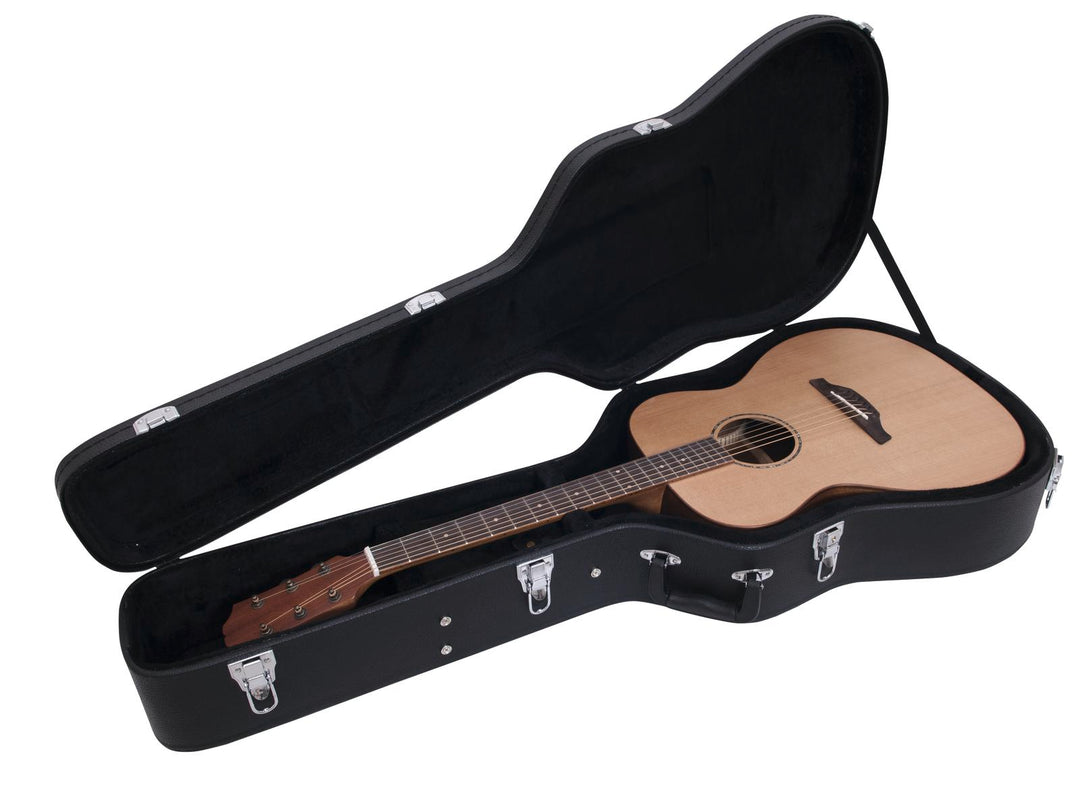 DiMavery Estuche rígido para guitarra Western, Negro
