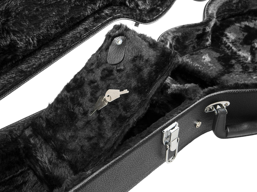 DiMavery Estuche rígido para guitarra eléctrica LP, Negro
