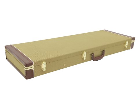 DiMavery Estuche rígido para guitarra eléctrica, tweed
