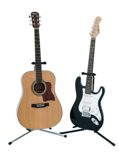 DiMavery Soporte para Guitarras Negro, ECO