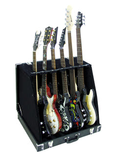 DiMavery Flightcase Soporte para 6 Guitarras