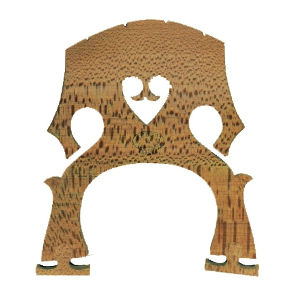 Puente de violonchelo Aubert con pie flexible, 1/2, anchura del pie 74 mm