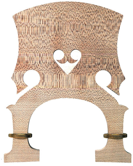 Teller puente de contrabajo ajustable en altura - 4/4: altura máxima del puente 22 cm, mínima 20 cm (ancho del pie 160)