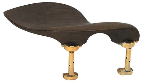 GEWA soporte de mentón para violines Guarneri, ébano, 4/4 y 3/4, tornillos dorados