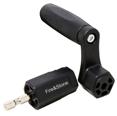 Fire & Stone enrollador de cuerdas con cabezal extraíble para taladro atornillador