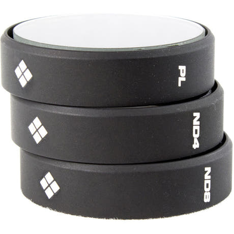 PolarPro DJI Phantom 3, Pack de 3 filtros PL, ND4, ND8 para DJI Phantom 3