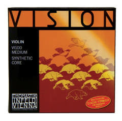 Cuerdas de violín Thomastik-Infeld Vision con núcleo sintético - medium (VI04)