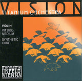 Cuerdas de Violines Thomastik-Infeld Vision Titanium con núcleo sintético de orquesta - entorchado de titanio (VIT01Bo0)