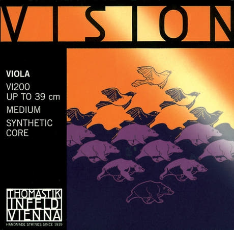 Thomastik-Infeld cuerdas para viola Vision con núcleo sintético - Medium (VI200)