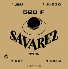 Cuerda G3 entorchada Savarez 529R para guitarras clásicas, 520F
