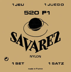 Cuerda E1 Savarez 511R recubierta de plástico para guitarra clásica, 520P1