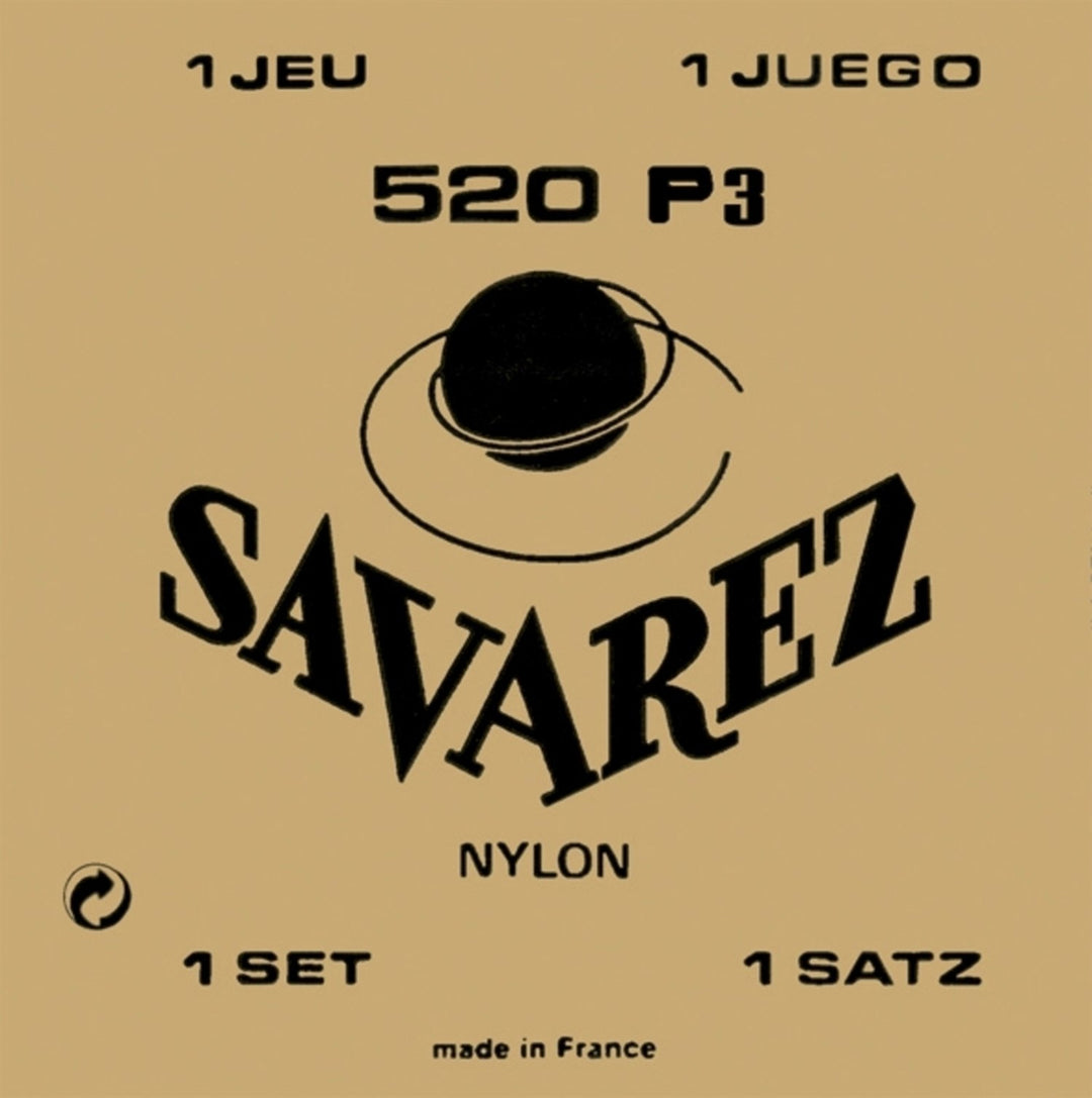Cuerdas Savarez para guitarra clásica Traditional concert 520 - Set normal G3w (520P3)