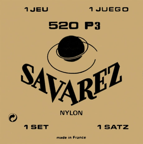 Savarez Strings for classic guitar Traditional concert 520 - Set normal G3w (520P3)